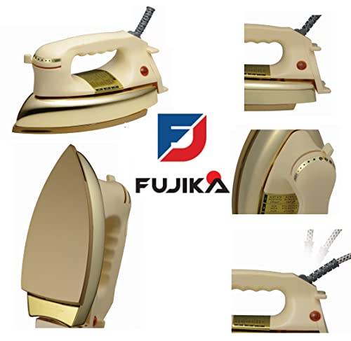 مكواة يابانية من فوجيكا، UI-D24GOLD(G) - صنعت في اليابان/مكواة جافة ثقيلة بقدرة 1200 واط