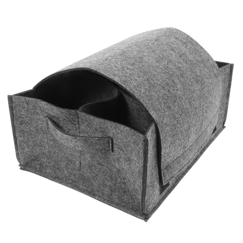 DECHOUS Felt Cup Storage Tote Multi-compartment Organizer for Wine Glasses Mugs and Utensils
