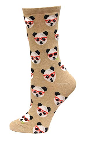 Image of Hot Sox Smart Panda Socks, Hemp Heather, 1 Pair, Women Shoe 4-10