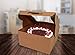 Cake Carrier - Cake Boxes 10 x 10 x 5 And Cake Boards Brown Box 10 Inch Set , Cake Box with Window, Color Brown, Cake Board is round, Cake Supplies, 10 Pack of Each.