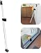 Securityman 2-in-1 Security Door Stopper with Alarm & Sliding Door Security Bar with 120db Loud Alert Siren - Durable & Rugged Iron, Sturdy on Most Floors & Windows (Protects Against Scratches)