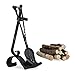 Produktbild Relaxdays Gusseisen, schwarz Kaminbesteck antik, 4-TLG Kamingarnitur mit Schaufel, Besen und Schürhaken, Kaminzubehör, Steel