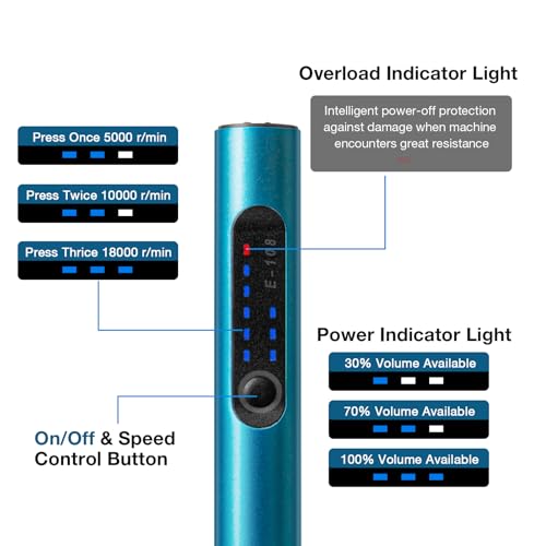 3-Gang-Elektro-Mini-Bohrstift, Wiederaufladbare DIY Handbohrer Elektrisch mit 10 Spiralbohrer, mini Bohrmaschine für Modellbau, Holz, Harz Schmuckherstellung Kunststoff Leiterplatte Leder