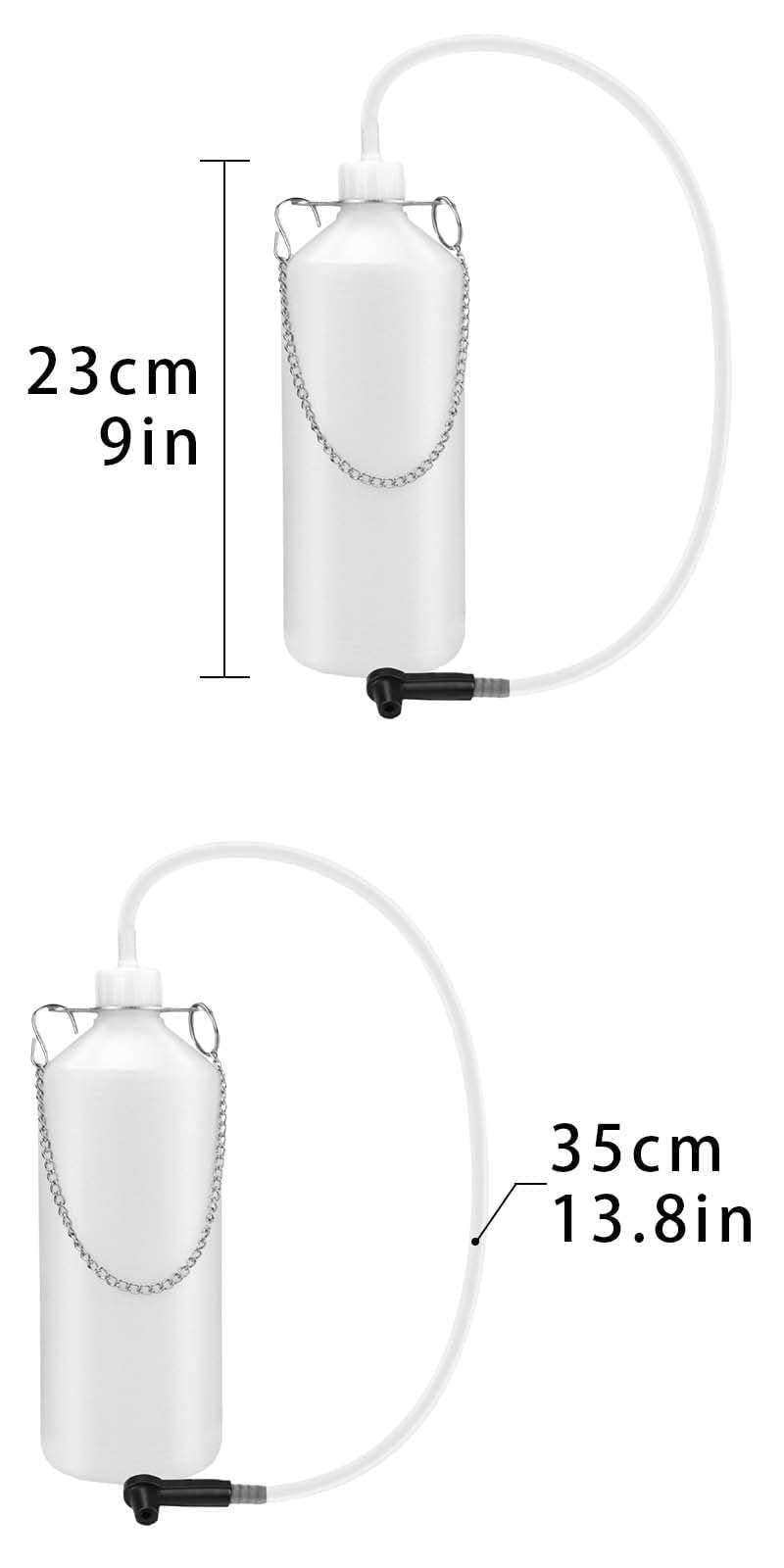 Serbatoio Liquido dei Freni, Spurgo Freno Bottiglia, spurgo Freni, Adatto alla Maggior Parte delle Viti di spurgo, utilizzato per Raccogliere Il Liquido dei Freni, sostituire l'olio dei Freni
