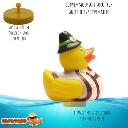 DUCKSHOP I Badeente Sepp I Quietscheente I L: 7,5 cm I Quietscheentchen