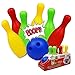 WHAMVOX Boy Girl Plastic Bowling Toy Set Lightweight Fun for Boy Girl Includes Ball Pins and Scorecard for Games and Skill Development