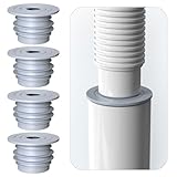 Washing Machine P Trap - The Key To A Clean And Fresh Home! 6 4PCS Washing Machine Drain Hose Seal, Silicone Trap Guard Floor Drains, Anti-Odor Floor Drain Sewer Deodorant Covers, 45-50mm Washing Machine Pip Ring Sealing Cover, Gray