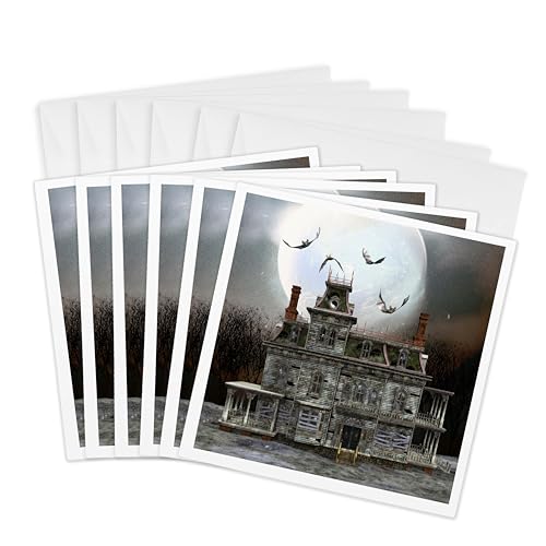 Maison hantée Halloween carte de voeux pour invitation originale