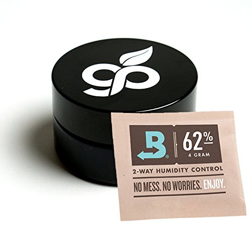 Green Protected Airtight Herb Container - One Oz Smell Proof Glass Stash Jar (500 ml) Comes with 2 H - //coolthings.us