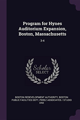Preisvergleich Produktbild PROGRAM FOR HYNES AUDITORIUM E