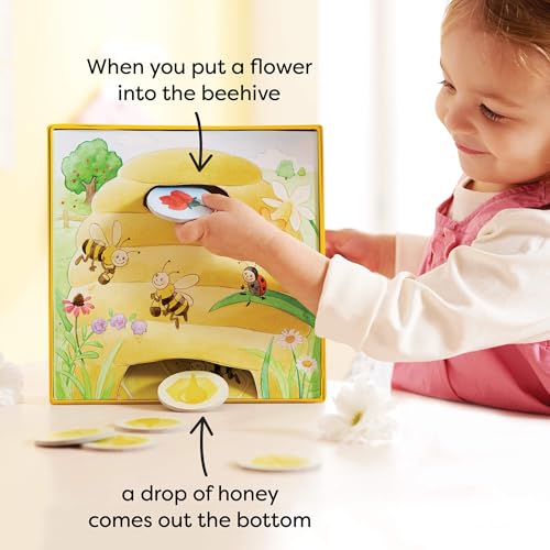 Image of HABA My Very First Games Hanna Honeybee - 2 Cooperative Color Die Games Ages 2+ (Made in Germany)