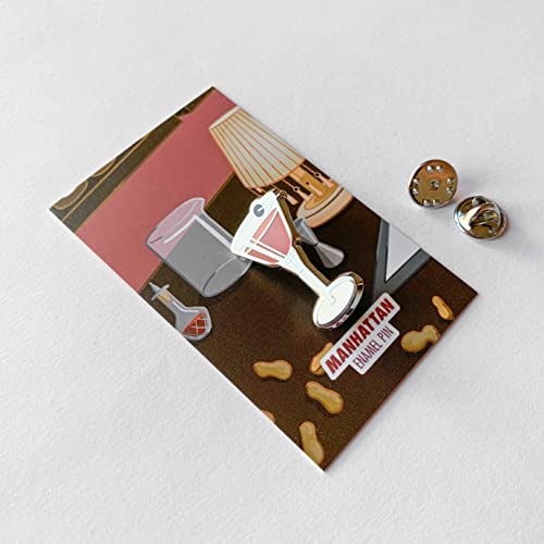 Image of Classic Cocktail Cute Enamel Pins for Bartender Aprons, Jackets, Backpacks and Purses, Shirt and Suit Lapels, Button Badges Brooch Fashion Jewelry