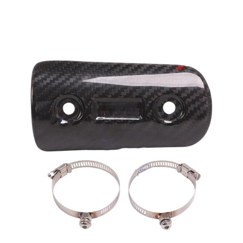 Bouclier thermique moto universel en carbone pour pot d'échappement