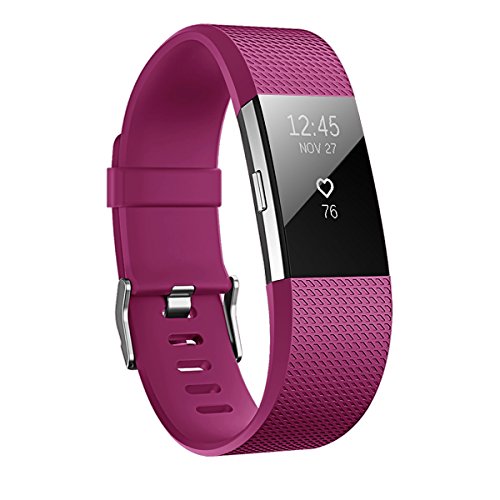 Hanlesi Correa para Charge 2, Silicona Ajustable Bandas de Reemplazo Pulsera Deportiva para Fit bit Charge 2