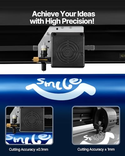 Image of VEVOR Vinyl Cutter 34 Inch Bundle, Vinyl Cutter Machine Manual Vinyl Plotter Cutter with Signmaster Software for Design and Cut, with Supplies and Tools
