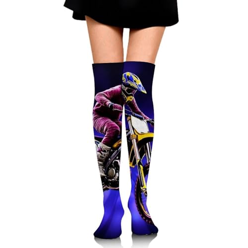 Thigh High Socks Cotton Over Knee Socks Long Boot Stocking for Women