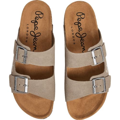 Pepe Jeans Sandales en Cuir Bio Beige