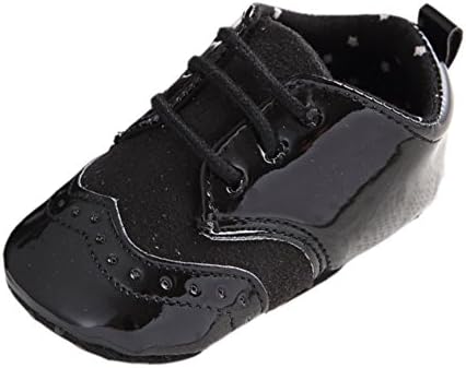 Fire Frog Infant Baby Classic England PU Leather Soft Soled Anti-Slip Toddler Shoes
