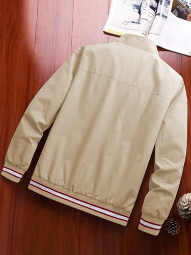 Image of TAGAS Men's Regular Fit Zip-Up Casual Jacket for MENS || Bomber Jacket for Men || Stylish Jacket For Men ||Men's Regular Fit Zip-Up Casual jacket|| bomber jacket for men (MJ-9090)