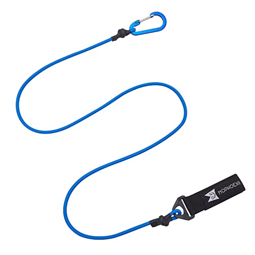 MOPHOEXII Paddle Leash Safety Rod Bungee Rod Holder Gripping Gear,Kayak Paddle Tether Lightweight Coiled Kayak Paddle Leash for SUP Kayaking Canoing Fishing Boating
