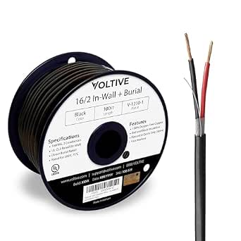 KnuKonceptz 12 Gauge OFC Speaker Wire - 250ft CL2/CL3 Rated In-Wall Cable For Home Audio