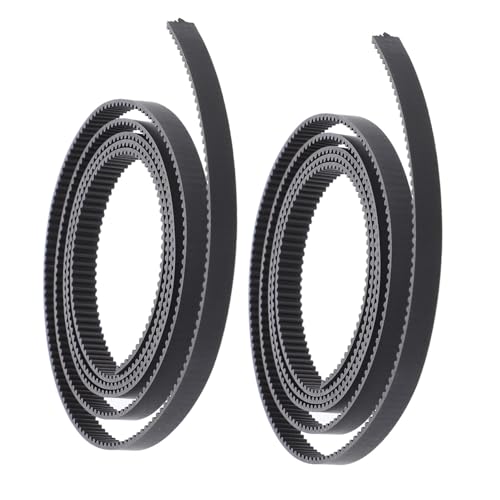 Warmhm 2pcs Rubber Timing Belt Printer Accessories for Printer Closed Synchronous