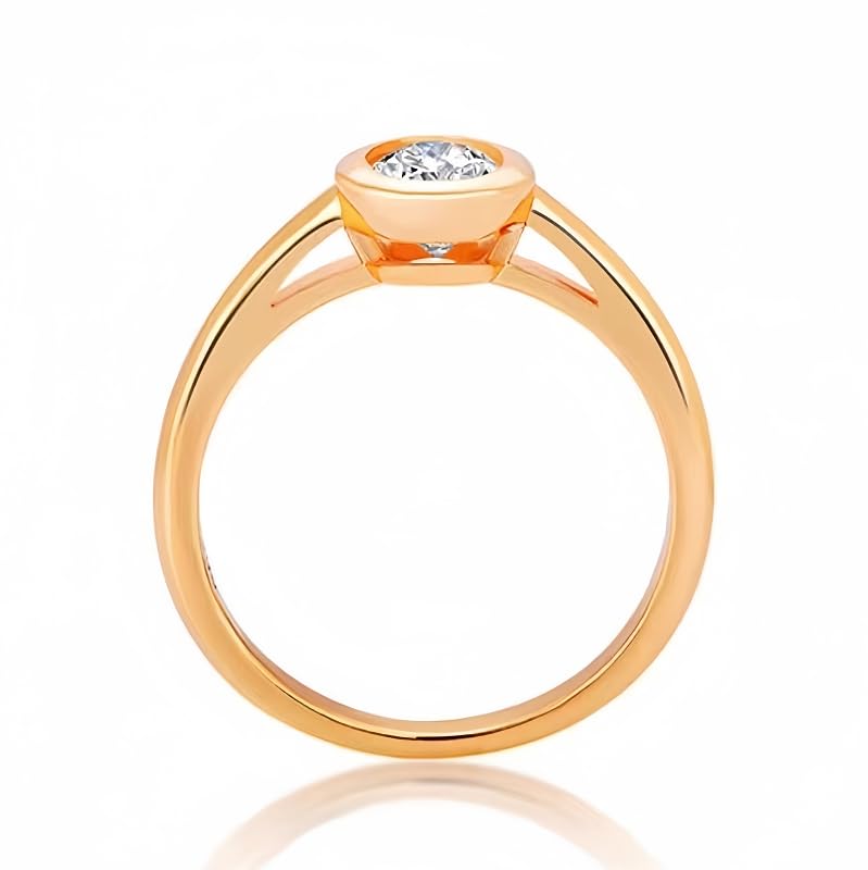 Moissanite Oval Centerpiece Engagement Ring | Lab Grown 1.2ct Diamond & Rose Gold Plated Ring | Sterling Silver Rings for Women | Engagement Rings for Women | Womens Wedding Bands3