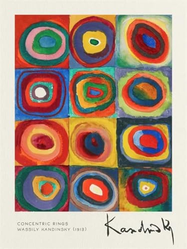 Wassily Kandinsky Impression Couleur grand format 60x80cm pour habiller un mur vide