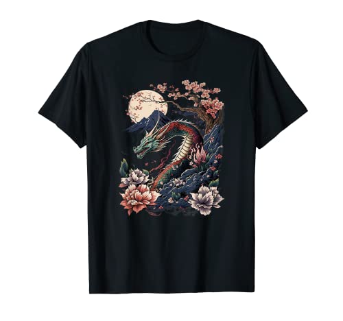Dragon esthétique Japonais Tatouage Japonais T-Shirt