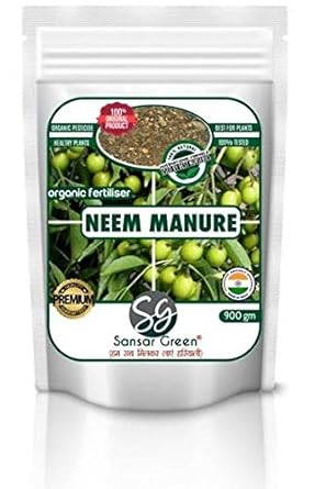 Sansar Green Neem cake Fertilizer and Pesticide (2 in 1) 100% pure 100% organic 900GM