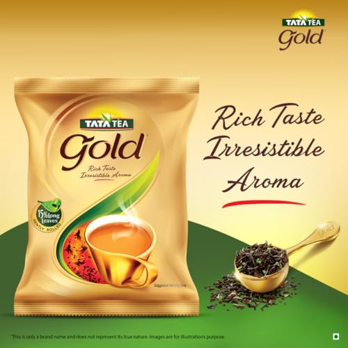 Image of Tata Tea Gold | Assam teas with Gently Rolled Aromatic Long Leaves | Rich & Aromatic Chai | Black Tea | 100gram|Powder (Pack of 3)