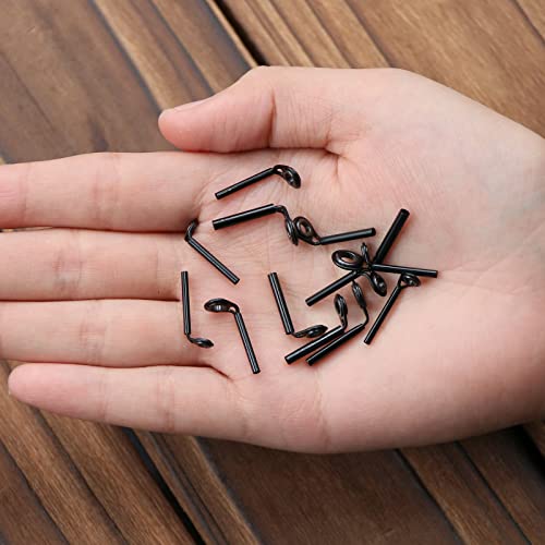 FishTrip Micro Rod Tips Repair Kit - 30pcs Baitcasting Rods Fishing Rod Tip Guides Replacement Kit Ceramic Micro Eyes Rings Saltwater Freshwater - Thumbnail 6