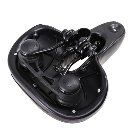 PLAFOPE Elastic Sponge Bike Seat Wide Padded Saddle for Racing Bicycle and Road Bike with Shock Absorbing Pu Leather Cover and High Density Sponge for