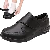 Respirable Zapatillas ZapatosCómodos Zapatos de casa para la Artritis con Cierre único, Comodidad Ajustable, pies...