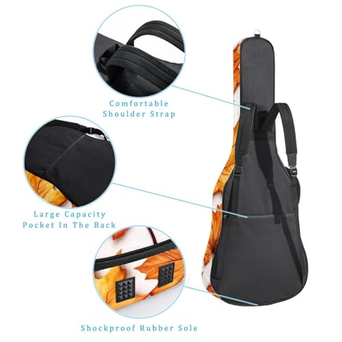 Étui pour guitare imperméable avec couche de protection antichoc robuste