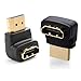 Price comparison product image C63® 90 Degree and 270 Degree Gold Plated HDMI Connector Set. Fast 1.4 Version High Speed With Ethernet. Compatible with all brands including Sony, Panasonic, Samsung, JVC, LG, Sharp, Plasma, LED, LCD, TV, HD, 4K TV's, Xbox 360
