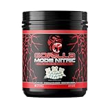 Gorilla Mode Nitric Upgraded Stimulant Free Pre-Workout – Best Tasting and Most Effective Stimulant Free Pre-Workout/Massive Pumps · Vasodilation · Power / 780 Grams (White Gummy Bear)