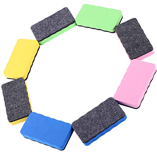 Dry Erase Erasers, 24 Pack Magnetic Whiteboard Eraser Chalkboard Cleansers Wiper For Classroom Office And Home (24Mixed) #TOP2