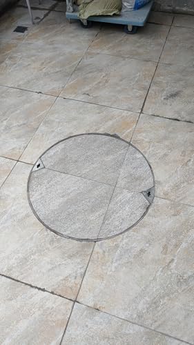Couvercle de regard en acier inoxydable discret pour gazon
