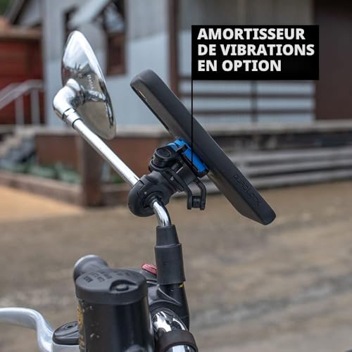Quad Lock Rétroviseur pour Moto/Scooter Support Téléphone pour iPhone, Galaxy, Pixel Et Adaptateurs Universels – vue 2
