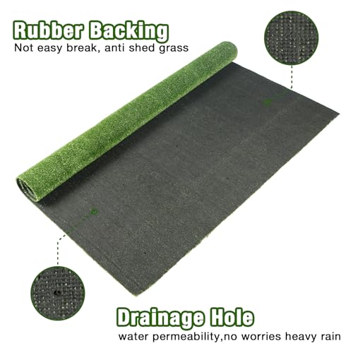 Image of GLOBREEN Fake Grass Pee Pad for Dogs, 31.5 inchx39.3 inch Puppy Potty Training Turf, Pets Artificial Grass for Patio Balcony Outdoor, Reusable Waterproof Easy to Cut