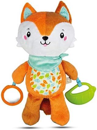 Clementoni For You, Peluche Happy Fox Neonato, 0 mesi+, Multicolore, 17271