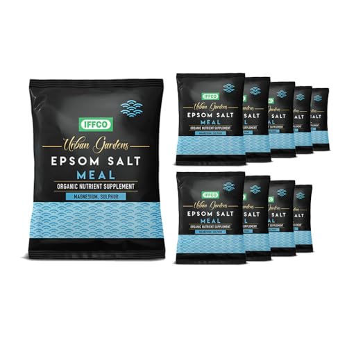 IFFCO Urban Gardens - Epsom Salt 9 Kg - Organic Source of Magnesium Sulphate for Plants and Home Garden - Water Soluble Powder