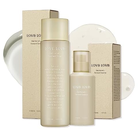 LOVB LOVB Oat Kernel-Ferment Face Toner + Oat Kernel-Ferment Essence for Sensitive and Dry Skin | Oat Kernel Extract | Hydrating Set for Korean Skin Care Routine Cover