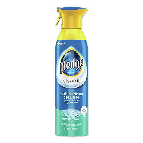Image of Pledge pH-Balanced Multisurface Spray, Gently Clean 101 Surfaces, Remove Dust and Messes, No Residue - Rainshower Scent, 9.7oz (Pack of 6)