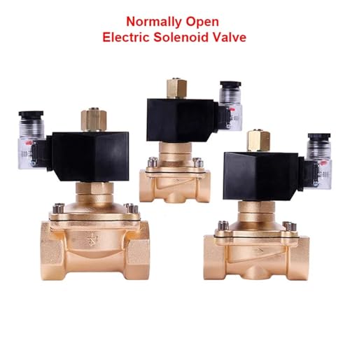 Électrovanne laiton 12V normalement ouverte vanne 3/8 NBR eau air - 3