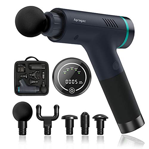 Apragaz Massage Gun, Deep Tissue Percussion Massage Gun for Athletes Muscle Therapy Gun