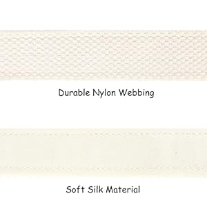 Lionet Paws Dog Harness, No-Pull Adjustable Silk Nylon Webbing Pet Harness with Metal Buckle for Small Dogs Easy Walking, White, XS