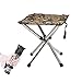 KVASS Camping-Stuhl Faltbarer Outdoor Hocker Tragbarer Trekking Klapphocker Stahlgestell Camping Hocker für Camping, Outdoor, Konzerte, Angeln, Wandern (Camouflage)