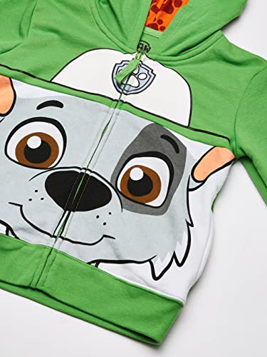PAW Patrol Boys' Toddler Character Big Face Zip-up Hoodies, Yellow